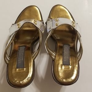 Vintage Valentino wooden block heels